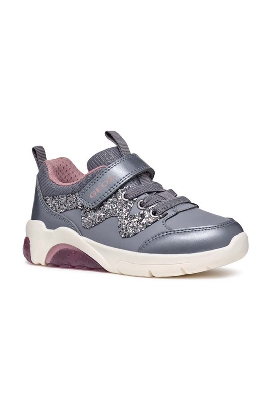 Geox sneakersy dziecięce FADINLIGHT imitacja skóry licowej szary J46M4D.054AJ.28.31