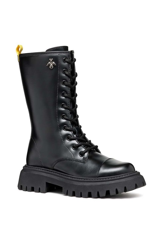 Geox bocanci copii MAQUINNENS cu snur negru J46M6C.000CN.36.40