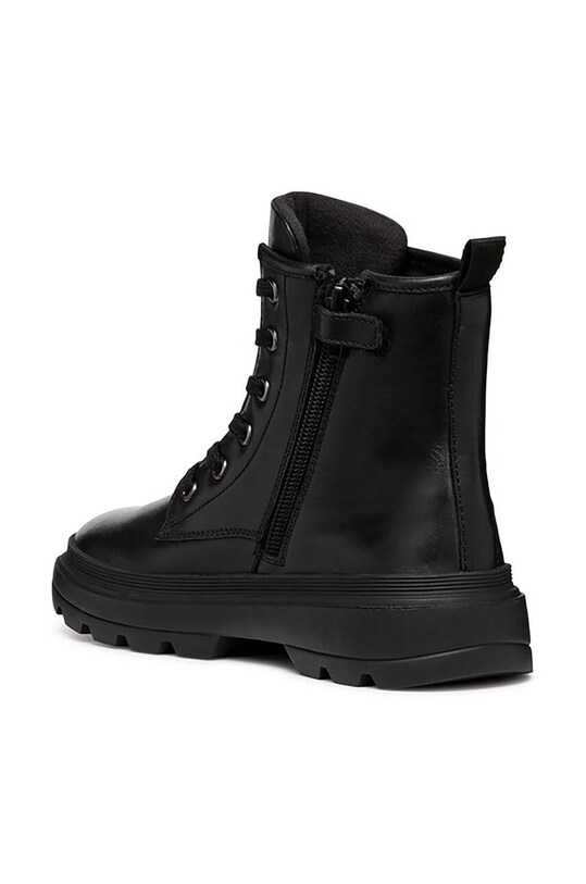 Geox ghete din piele pentru copii KIDDARTAH negru J46MGA.085EW.28.35