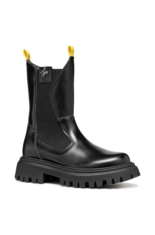 Geox sztyblety dziecięce MAQUINNENS imitacja skóry licowej czarny J46M6A.0CNNH.31.35