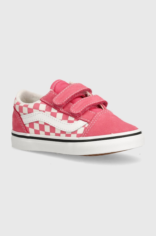 Vans tenisi copii Old Skool piele întoarsă roz VN0009RCCHL1