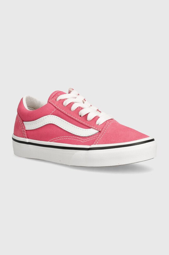 Dětské tenisky Vans Old Skool semišová kůže růžová VN000CYVCHL1