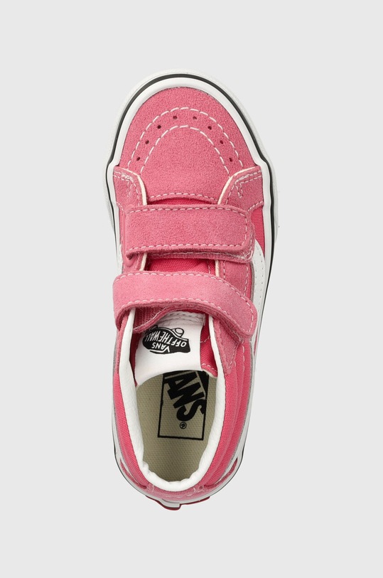 Dječje tenisice od brušene kože Vans SK8-Mid Reissue roza VN000CZ5CHL1