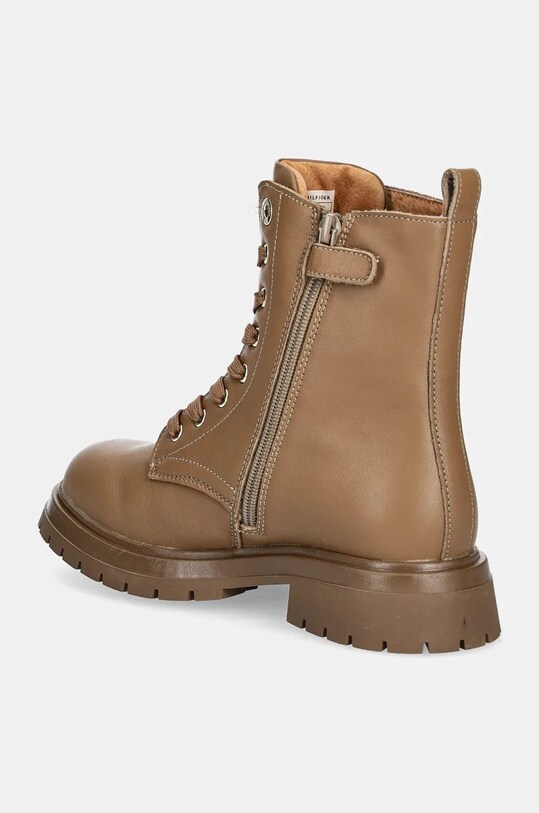 DÍVKA Dětské kožené boty Tommy Hilfiger T3A5.33568.35.40 hnědá