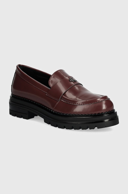 Mokasíny Calvin Klein Jeans burgundské V4A4.81027.35.39