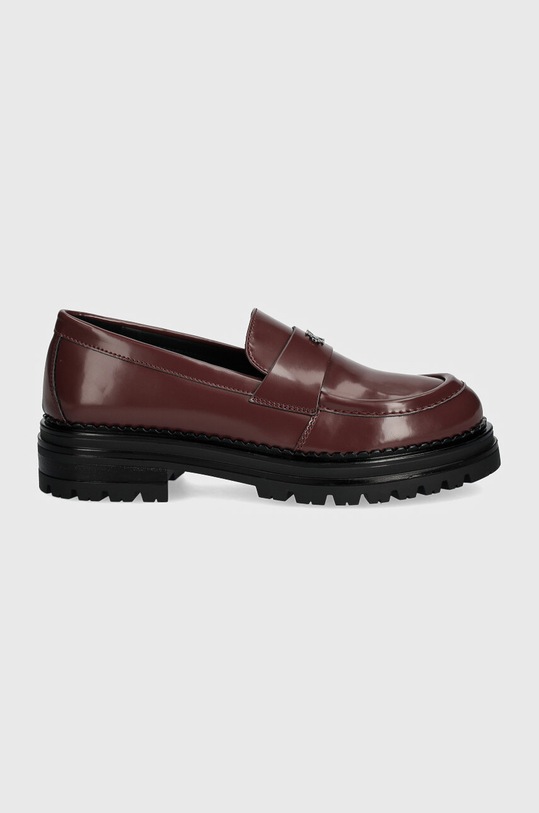 Mokasíny Calvin Klein Jeans V4A4.81027.35.39 burgundské AW24