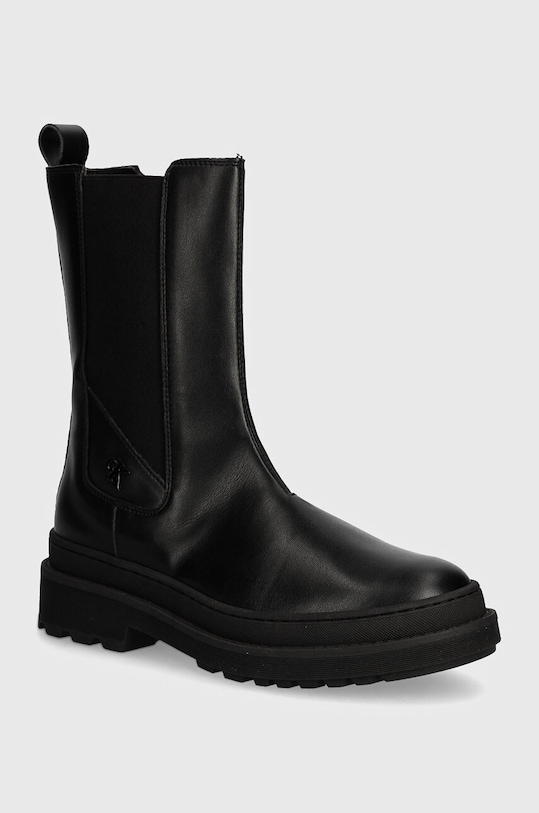 Dječje gležnjače Calvin Klein Jeans na patentni zatvarač crna V4A5.81034.35.39