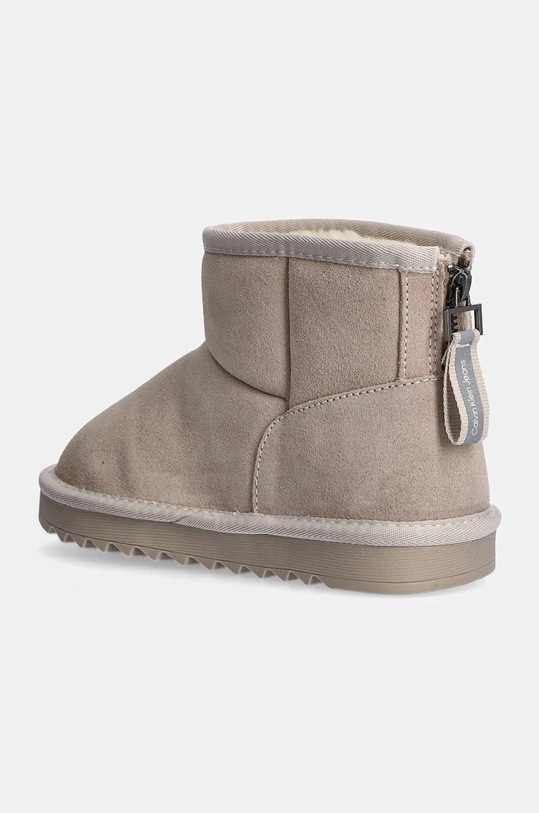 Djevojčice Dječje cipele za snijeg od brušene kože Calvin Klein Jeans V3A5.81036.30.34 bež