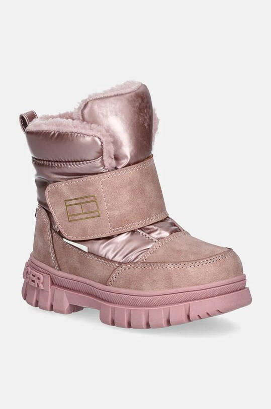 Dětské zimní boty Tommy Hilfiger textilní růžová T1A5.33607.24.29