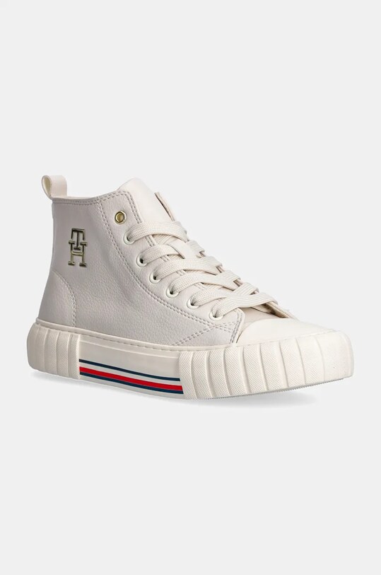 Παιδικά πάνινα παπούτσια Tommy Hilfiger Planet friendly μπεζ T3A9.33544.35.40