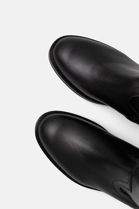 Fete Tommy Hilfiger ghete din piele pentru copii T4A6.33591. negru