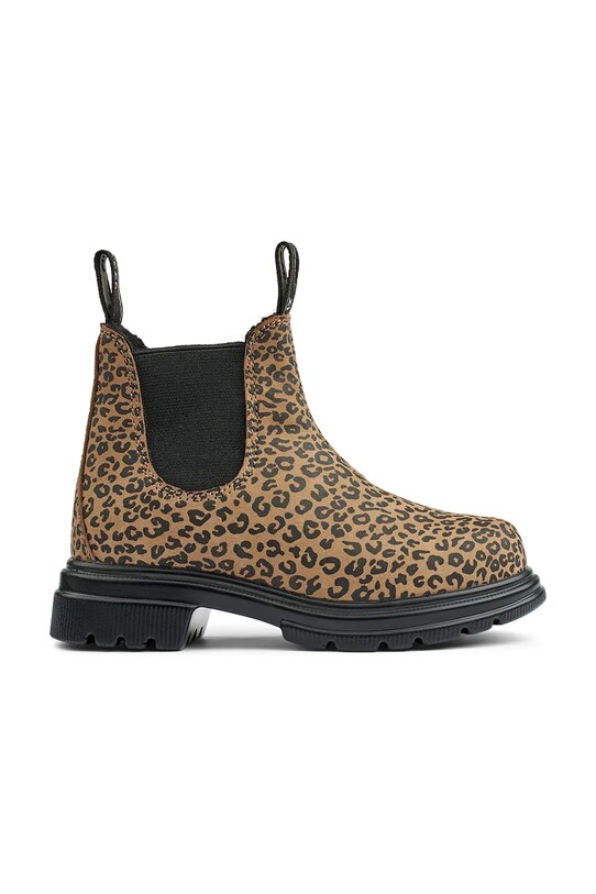 Liewood sztyblety nubukowe dziecięce Daria Leather Boot zielony LW19371