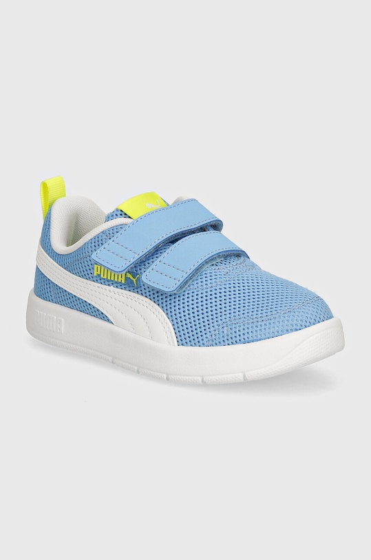 Детские кроссовки Puma Courtflex V3 Mesh PS синтетический голубой 398085