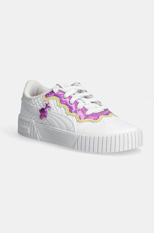 Puma sneakersy dziecięce Carina 2.0 Trolls 2 imitacja skóry licowej biały 398902
