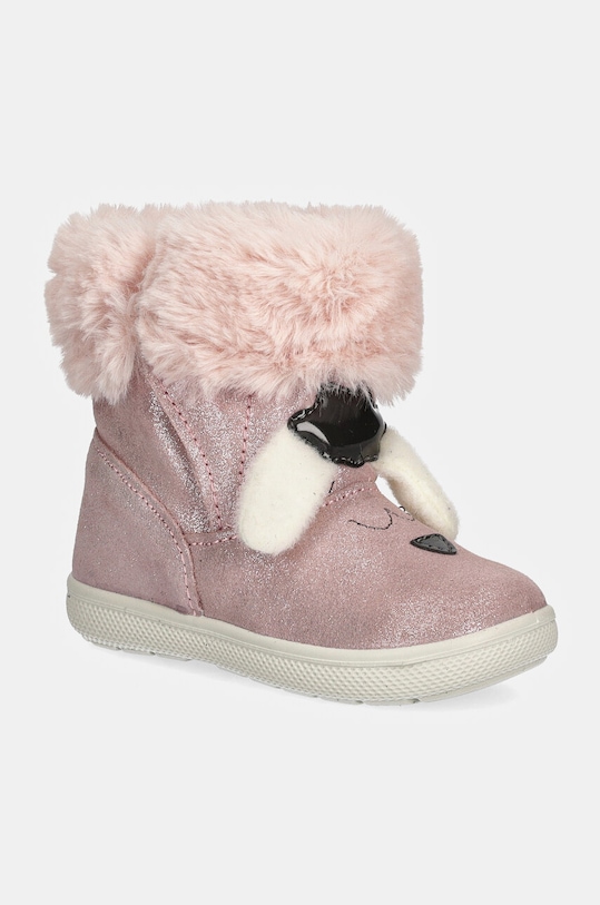 Primigi śniegowce zamszowe dziecięce ocieplane różowy 6850600.20.24