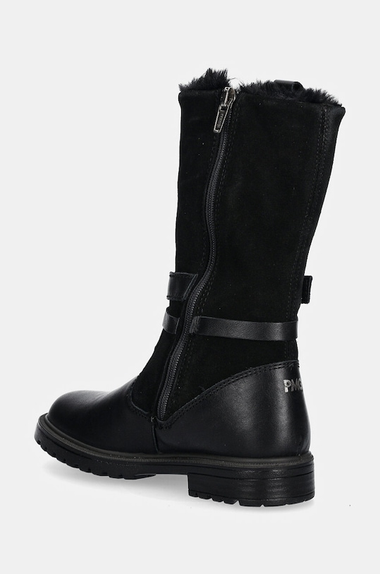 Κοριτσίστικα Παιδικές δερμάτινες χειμερινές μπότες Primigi 6874611.27.30 μαύρο