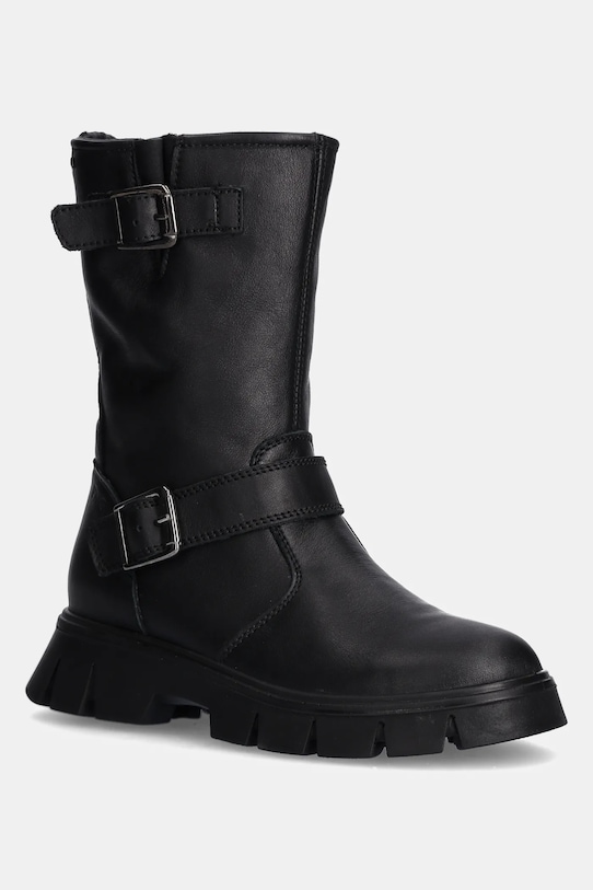 Primigi ghete de iarna pentru copii din piele neizolat negru 6877000.31.35