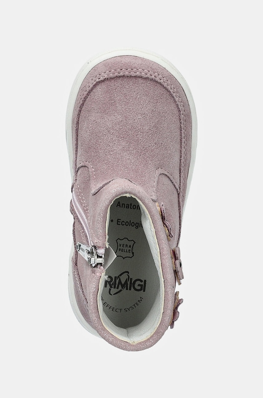 Детские замшевые ботинки Primigi розовый 6902800