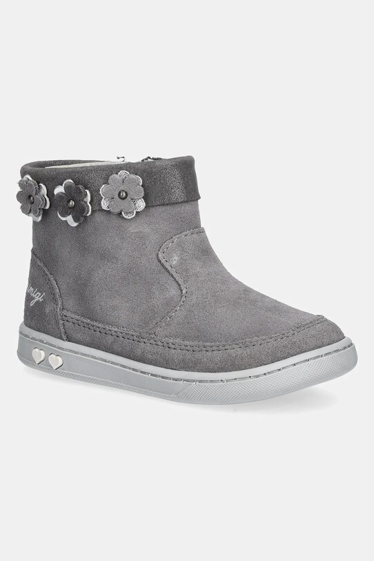 Детские замшевые зимние ботинки Primigi замш серый 6902811