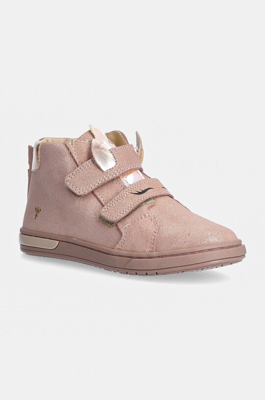 Dětské kožené sneakers boty Primigi vysoký růžová 6905000.25.29