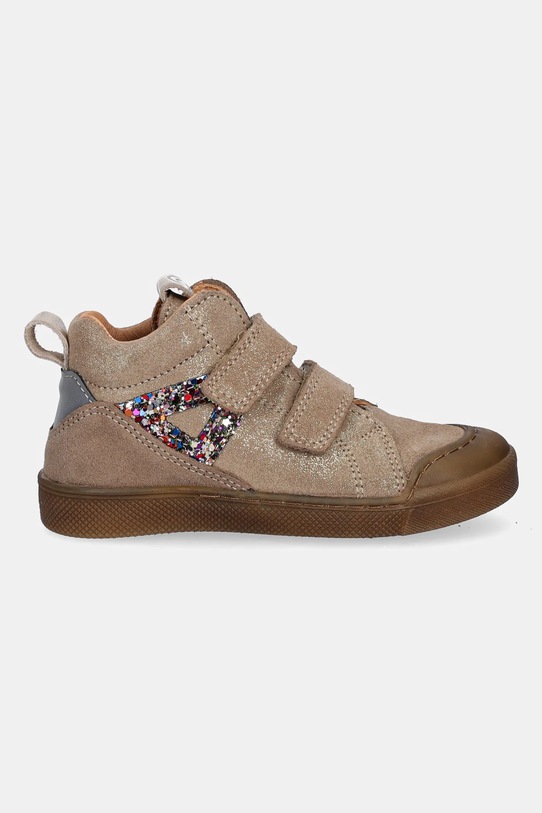 Froddo półbuty zamszowe dziecięce ROSARIO HIGH-TOP G2110134.G.25.30 złoty AW25