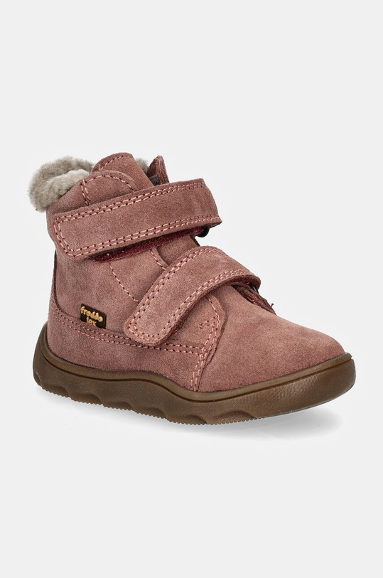 Froddo buty zimowe zamszowe dziecięce ZERU TEX FURRY ocieplane różowy G2110149.G.21.24