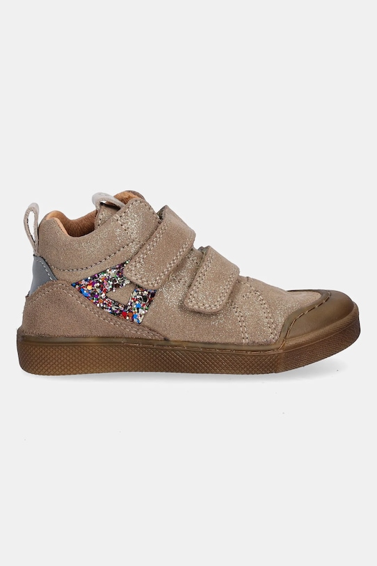 Froddo półbuty zamszowe dziecięce ROSARIO HIGH-TOP G2110134.G.22.24 złoty AW25