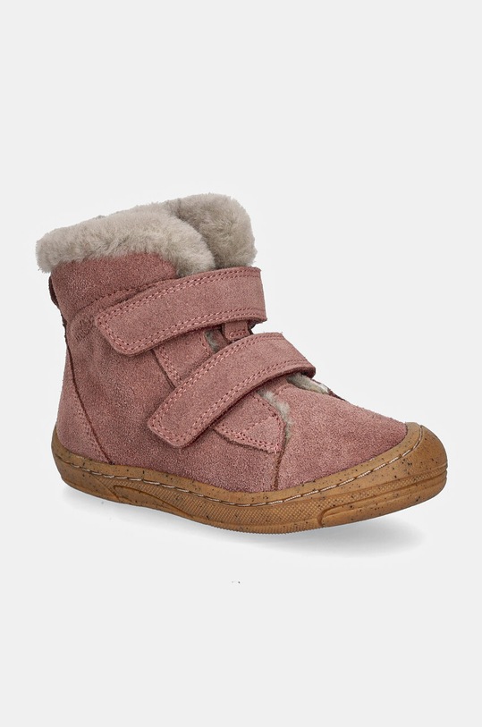 Детские замшевые зимние ботинки Froddo MINNI SUEDE замш розовый G2110141.G.25.26