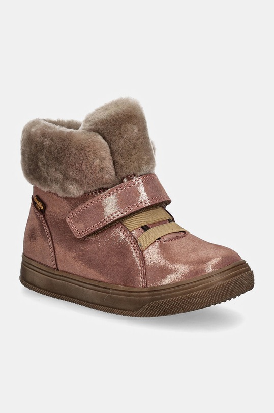 Froddo buty zimowe zamszowe dziecięce BASCO TEX ocieplane różowy G2110144.G.25.27