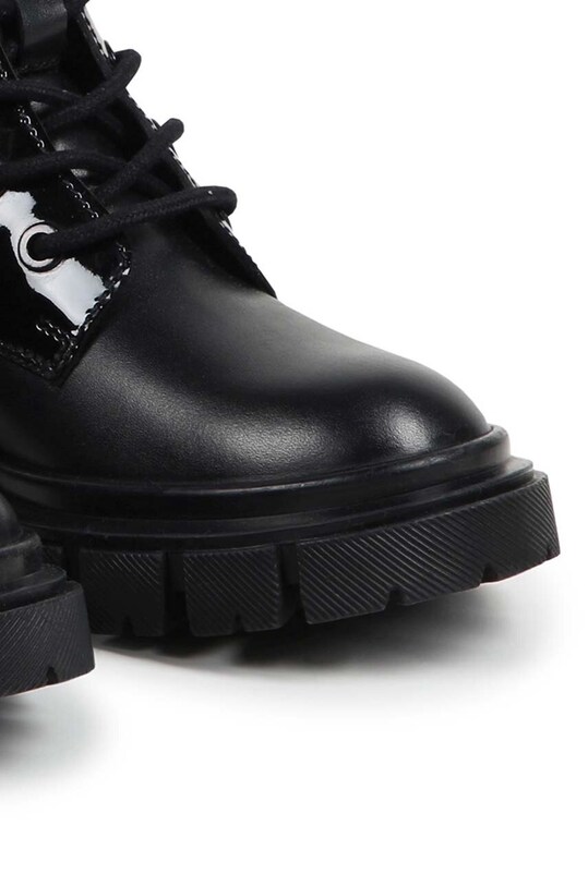 Детские кожаные полусапожки Dkny D60878.36.39 чёрный AW24