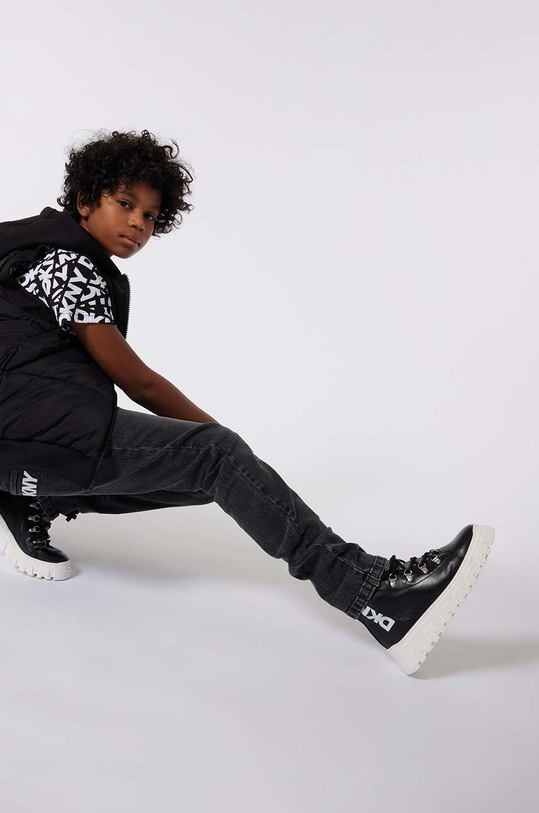 Dkny botki skórzane dziecięce D60879.30.35