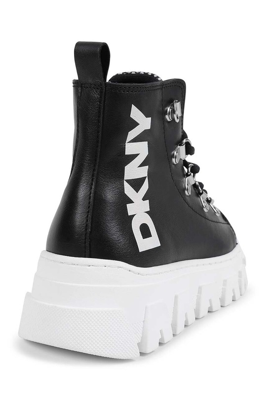 Dziewczynka Dkny botki skórzane dziecięce D60879.30.35 czarny