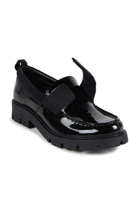 Детские кожаные мокасины Dkny D62081.36.39 чёрный AW24