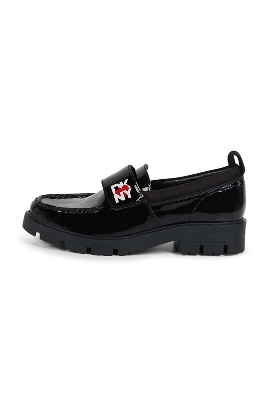 Детские кожаные мокасины Dkny D62081.36.39 чёрный