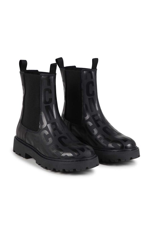Дитячі черевики Marc Jacobs лицьова шкіра чорний W60333.27.35