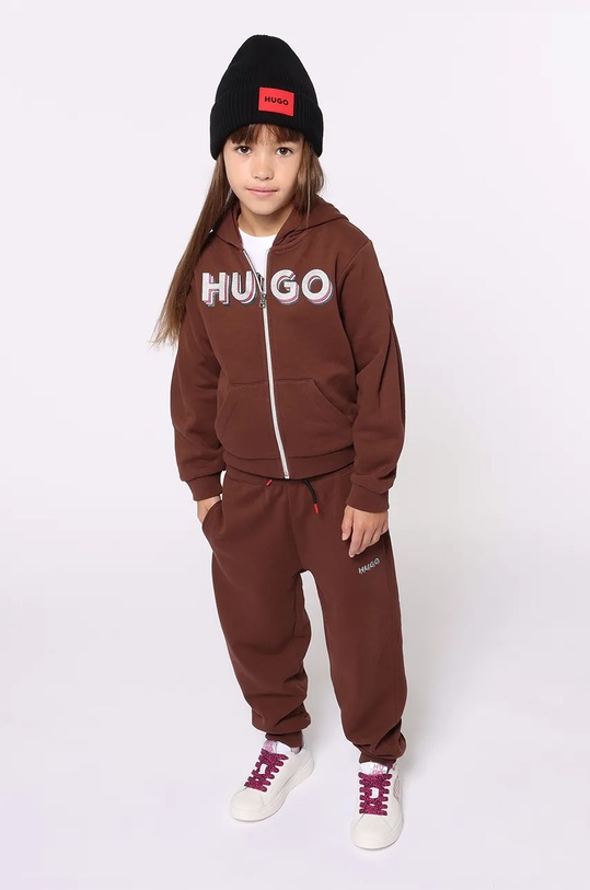 Dětské kožené tenisky HUGO G00254.27.35