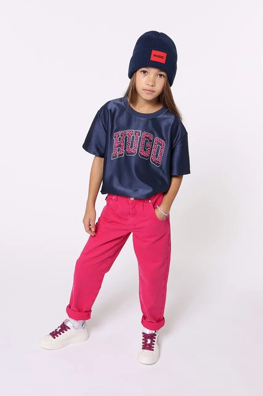 Dětské kožené tenisky HUGO G00254.27.35