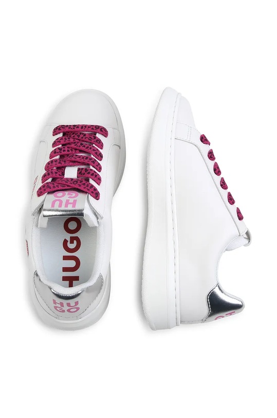 Dětské kožené tenisky HUGO G00254.27.35 bílá