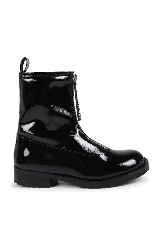 Karl Lagerfeld botki skórzane dziecięce Z30305.27.35 czarny AW24