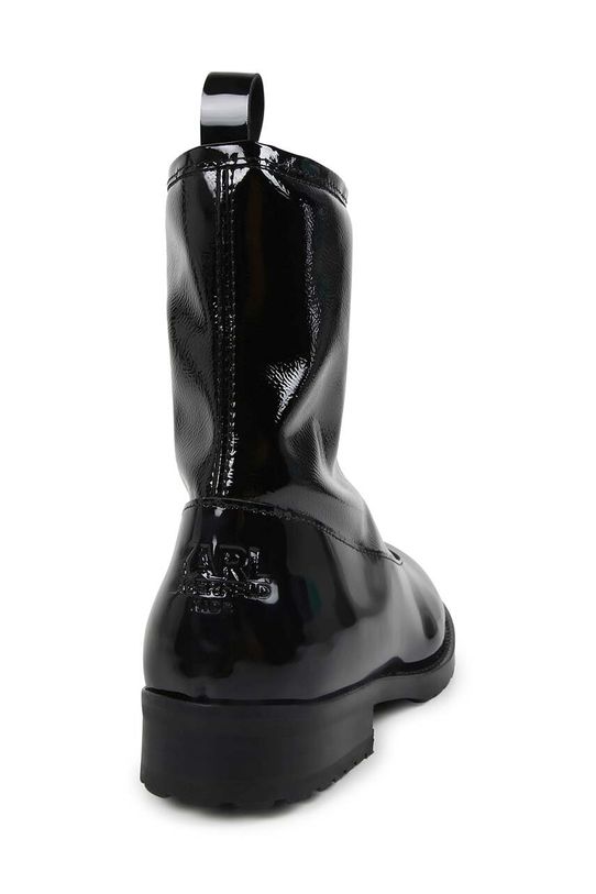 Fete Karl Lagerfeld ghete din piele pentru copii Z30305.36.39 negru