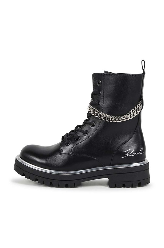 Karl Lagerfeld workery skórzane dziecięce czarny Z30307.36.39