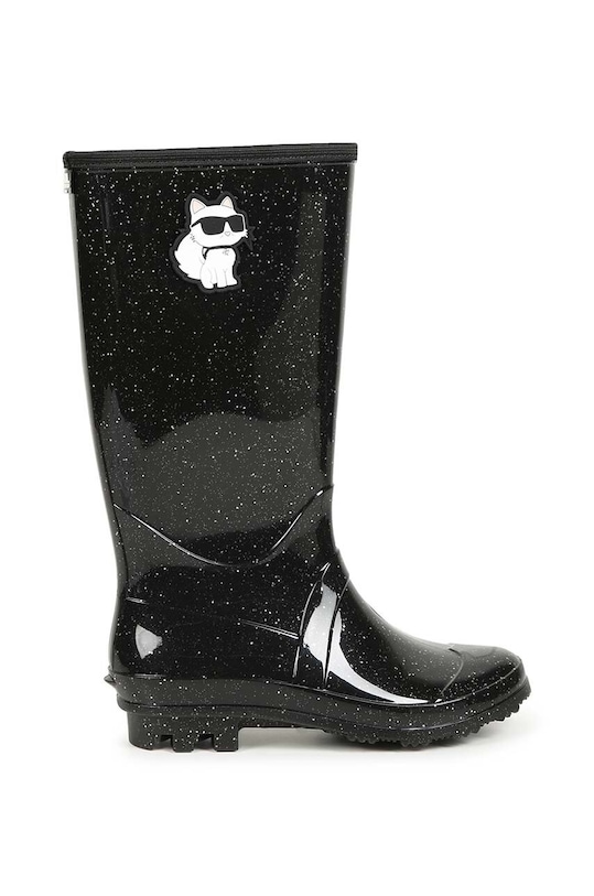 Dječje gumene čizme Karl Lagerfeld Z30311.36.39 crna AW24