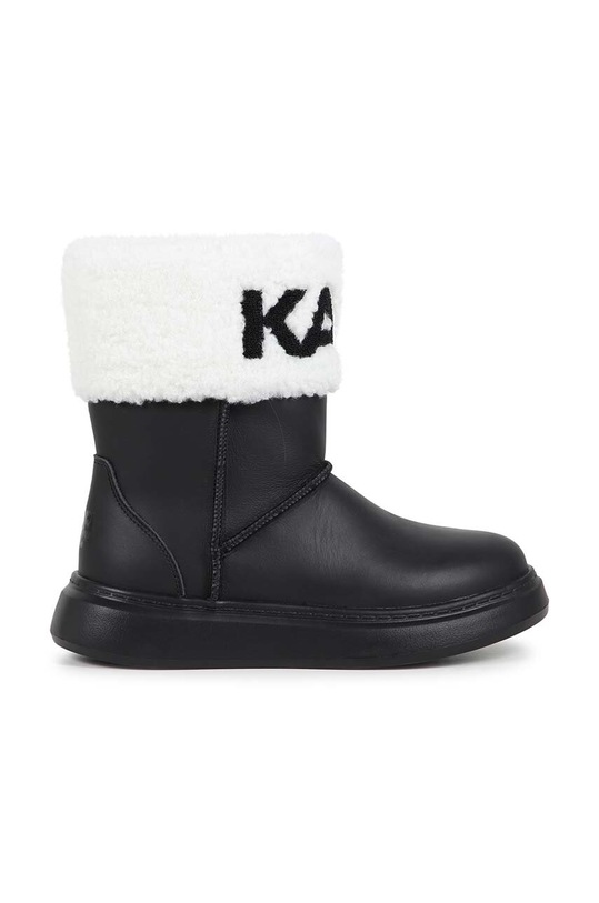 Karl Lagerfeld ghete de iarna pentru copii din piele Z30312.36.39 negru AW24
