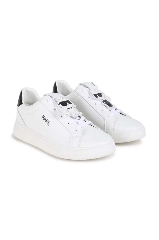 Karl Lagerfeld sneakersy skórzane dziecięce niska biały Z30313.36.39
