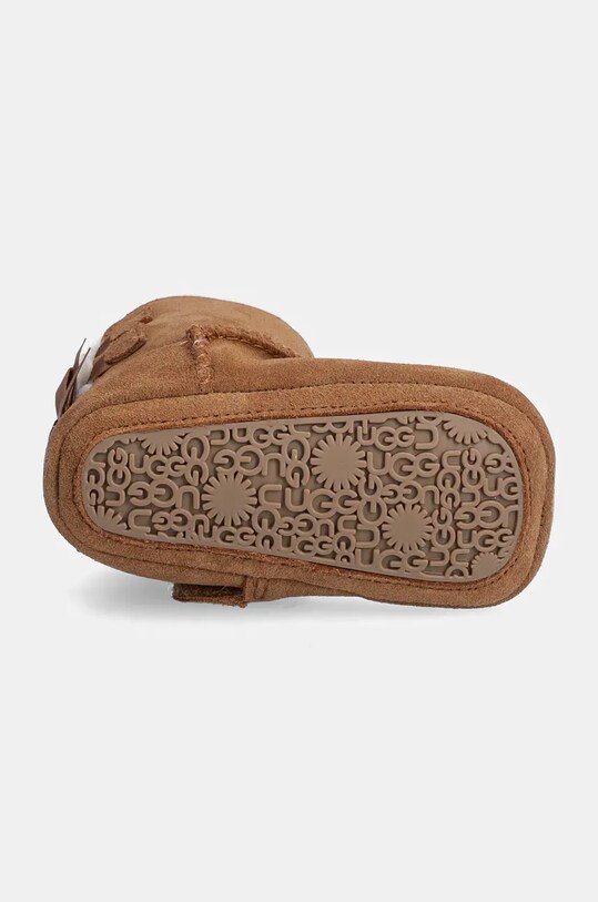 UGG pantofi din piele intoarsa pentru bebe BABY BAILEY BOW 1157692I maro