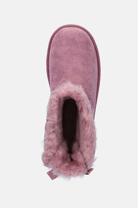 UGG cizme de zapada din piele intoarsa MINI BAILEY BOW II roz 1017397K.G