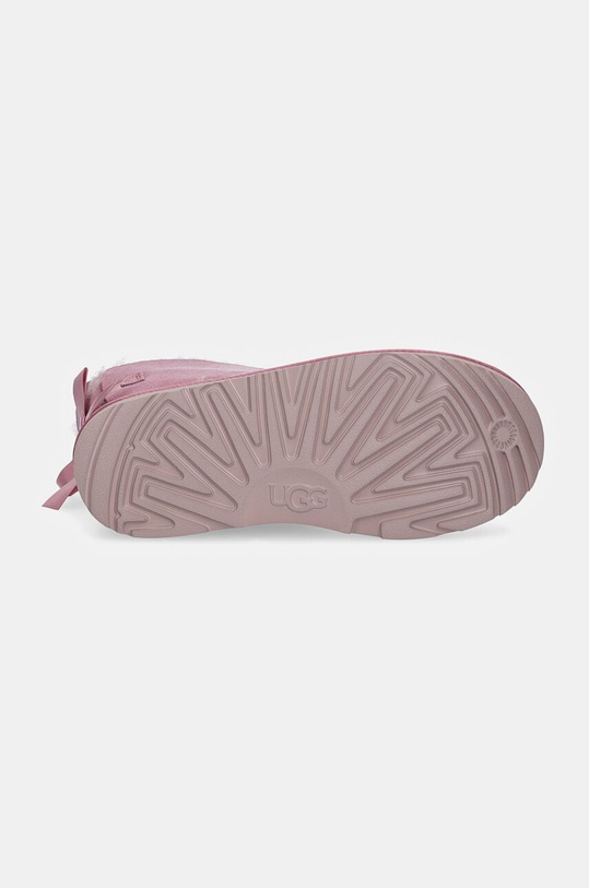 UGG cizme de zapada din piele intoarsa MINI BAILEY BOW II 1017397K.G roz