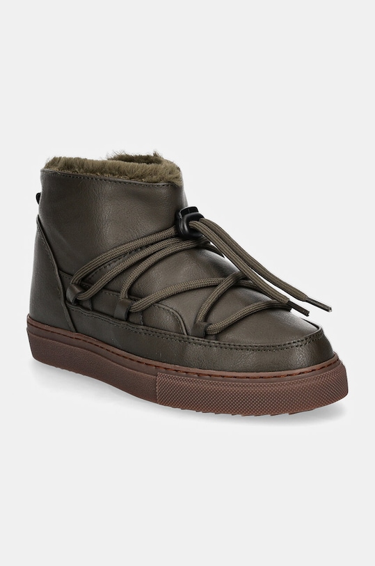 Inuikii śniegowce dziecięce GRAPE LOW imitacja skóry licowej zielony 3001.001.0011