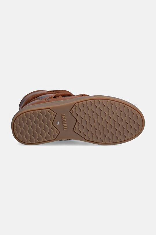 Inuikii cizme de iarna copii FULL LEATHER PRINT 65202.088 maro