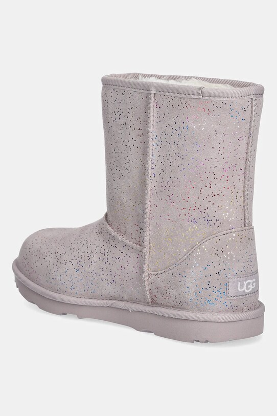 Dziewczynka UGG śniegowce zamszowe dziecięce KIDS CLASSIC II SHIMMER SKY 1157708K fioletowy